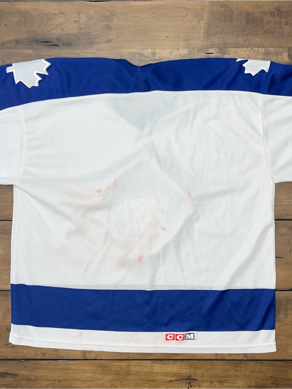 Authentic Vintage 1980s Toronto Maple Leafs CCM Hockey Jersey , XL - Picture 2 of 13